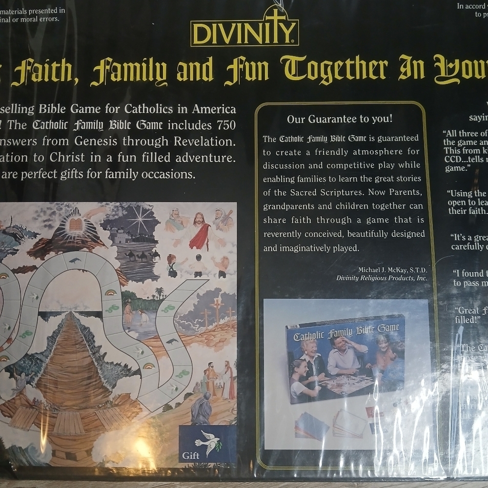 90's Y2K Divinity Religious Catholic Family Bible Board Game Educational New Box - Picture 10 of 12